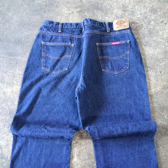 Dickies Jeans Mens 40x34 Blue Denim Straight Leg Workwear Classic Fit Pants - Picture 4 of 7